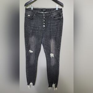 Judy Blue distressed skinny fit jean size 13